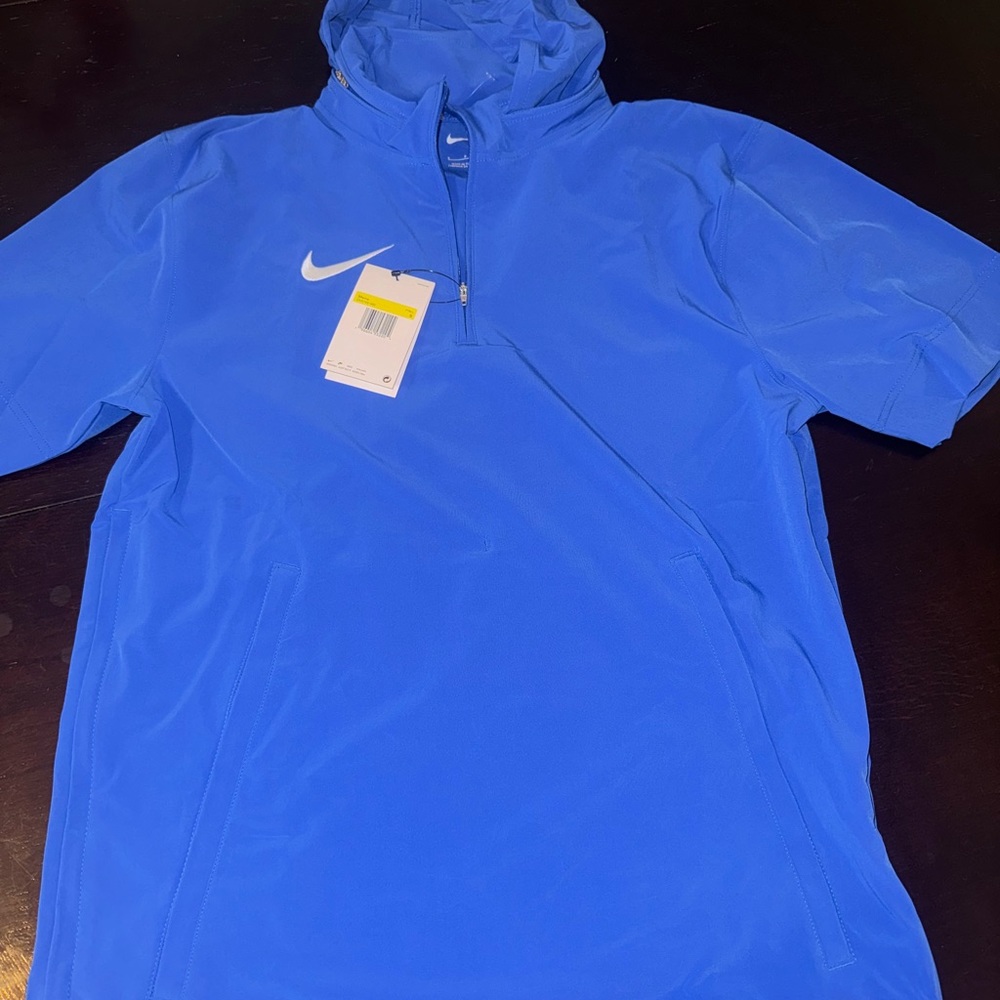 Nike Football Woven Coaches Jacket Short-Sleeve Navy Blue DV6755-482 Men's S